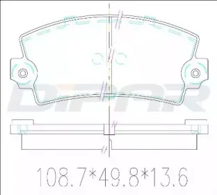 Комплект тормозных колодок, дисковый тормоз DITAS купить