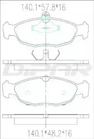 Комплект тормозных колодок, дисковый тормоз DITAS купить