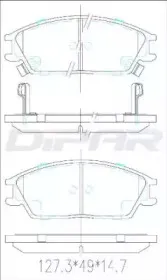Комплект тормозных колодок, дисковый тормоз DITAS купить