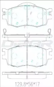 Комплект тормозных колодок, дисковый тормоз DITAS купить