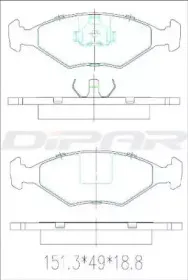 Комплект тормозных колодок, дисковый тормоз DITAS купить