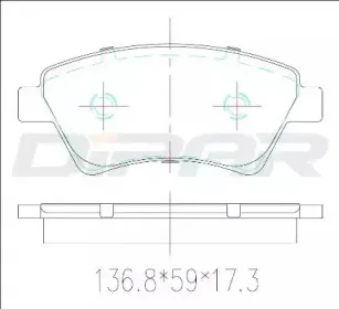 Комплект тормозных колодок, дисковый тормоз DITAS купить