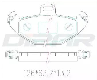 Комплект тормозных колодок, дисковый тормоз DITAS купить