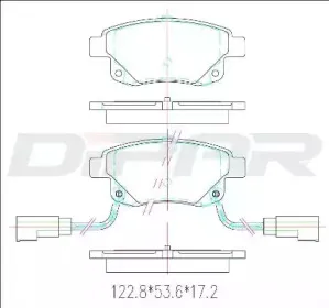 Комплект тормозных колодок, дисковый тормоз DITAS купить