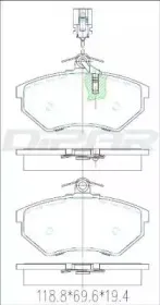 Комплект тормозных колодок, дисковый тормоз DITAS купить