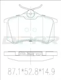 Комплект тормозных колодок, дисковый тормоз DITAS купить