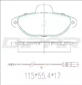 Комплект тормозных колодок, дисковый тормоз DITAS купить
