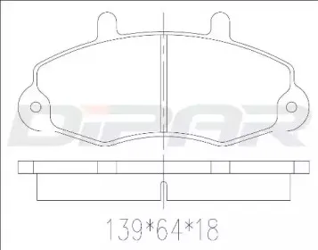 Комплект тормозных колодок, дисковый тормоз DITAS купить