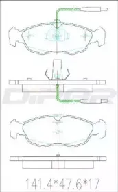 Комплект тормозных колодок, дисковый тормоз DITAS купить