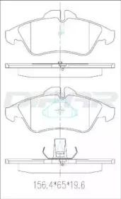 Комплект тормозных колодок, дисковый тормоз DITAS купить