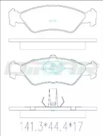 Комплект тормозных колодок, дисковый тормоз DITAS купить