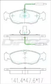 Комплект тормозных колодок, дисковый тормоз DITAS купить