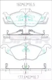 Комплект тормозных колодок, дисковый тормоз DITAS купить