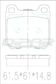 Комплект тормозных колодок, дисковый тормоз DITAS купить