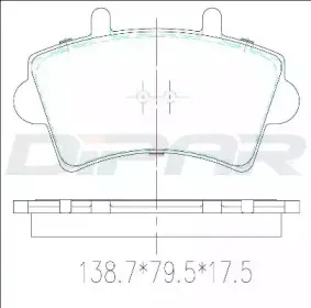 Комплект тормозных колодок, дисковый тормоз DITAS купить