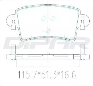 Комплект тормозных колодок, дисковый тормоз DITAS купить