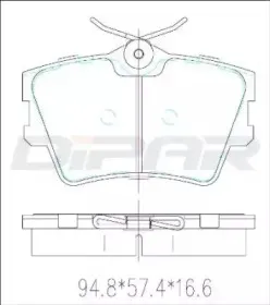 Комплект тормозных колодок, дисковый тормоз DITAS купить