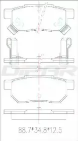 Комплект тормозных колодок, дисковый тормоз DITAS купить