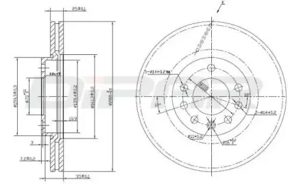 Тормозной диск DITAS купить