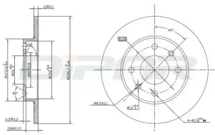 Тормозной диск DITAS купить