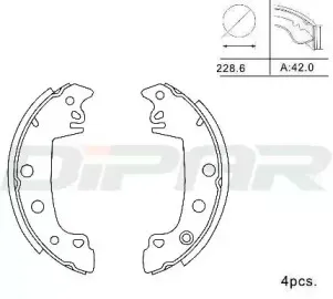 Комплект тормозных колодок DITAS купить
