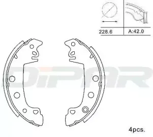 Комплект тормозных колодок DITAS купить