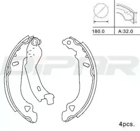 Комплект тормозных колодок DITAS купить