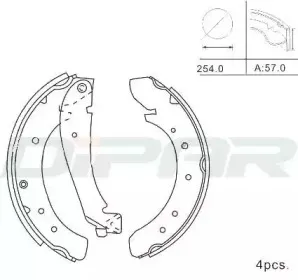 Комплект тормозных колодок DITAS купить