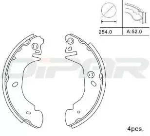 Комплект тормозных колодок DITAS купить