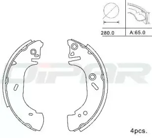 Комплект тормозных колодок DITAS купить