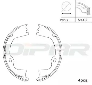 Комплект тормозных колодок DITAS купить