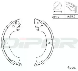 Комплект тормозных колодок DITAS купить