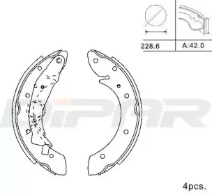 Комплект тормозных колодок DITAS купить