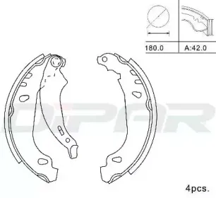 Комплект тормозных колодок DITAS купить