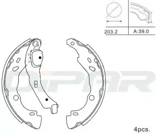 Комплект тормозных колодок DITAS купить