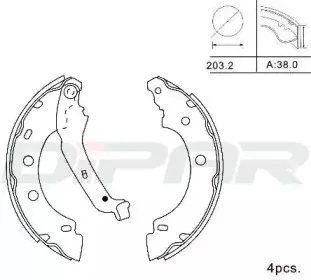 Комплект тормозных колодок DITAS купить