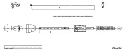 Тросик газа CABOR купить
