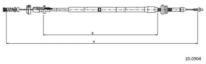 Тросик газа CABOR купить