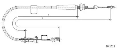 Тросик газа CABOR купить
