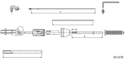 Тросик газа CABOR купить