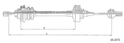 Трос, управление сцеплением CABOR купить