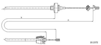 Трос, управление сцеплением CABOR купить