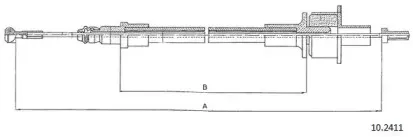 Трос, управление сцеплением CABOR купить