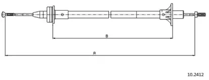Трос, управление сцеплением CABOR купить