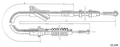 Трос, управление сцеплением CABOR купить