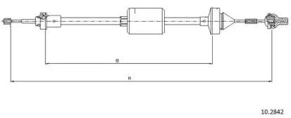 Трос, управление сцеплением CABOR купить
