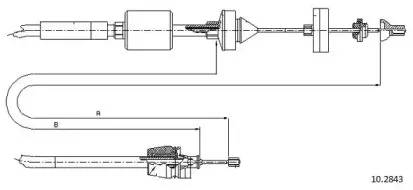 Трос, управление сцеплением CABOR купить