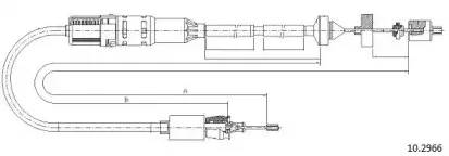 Трос, управление сцеплением CABOR купить