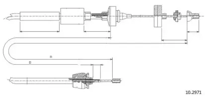 Трос, управление сцеплением CABOR купить