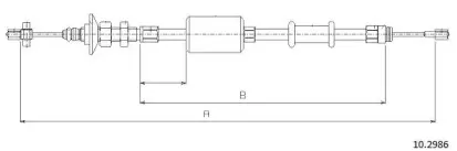 Трос, управление сцеплением CABOR купить